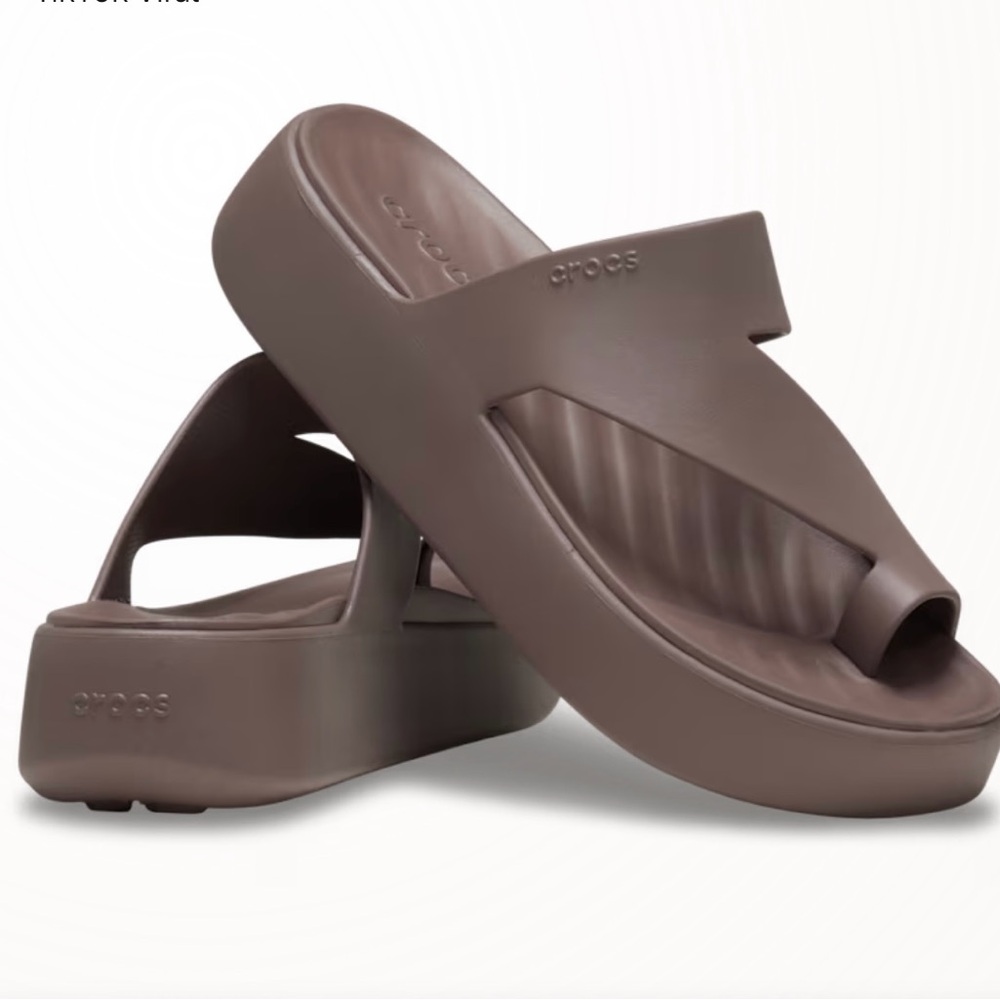 CROCS Gateway Open Toe Sandals - Truffle color Brand New w/tags